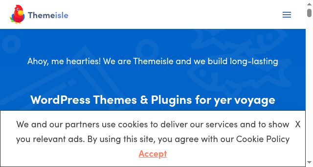Screenshot of themeisle.com
