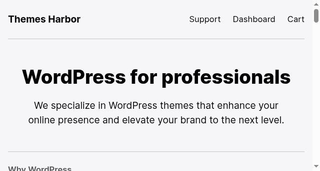 Screenshot of themesharbor.com