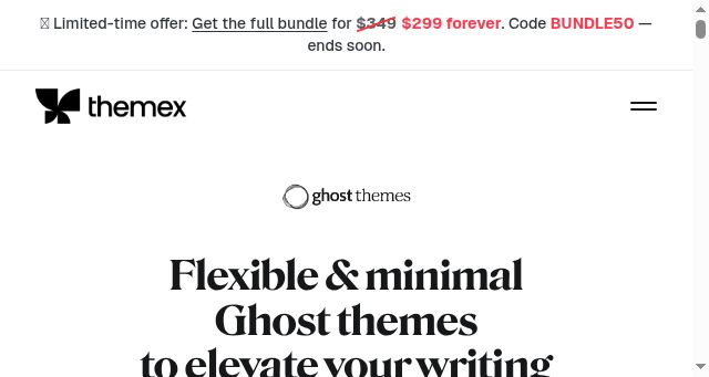 Screenshot of themex.studio