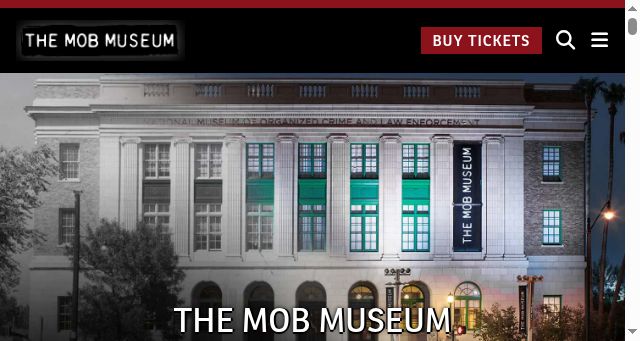 Screenshot of themobmuseum.org