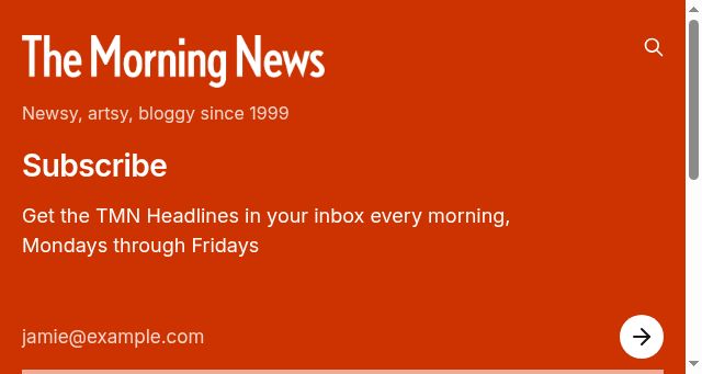 Screenshot of themorningnews.org