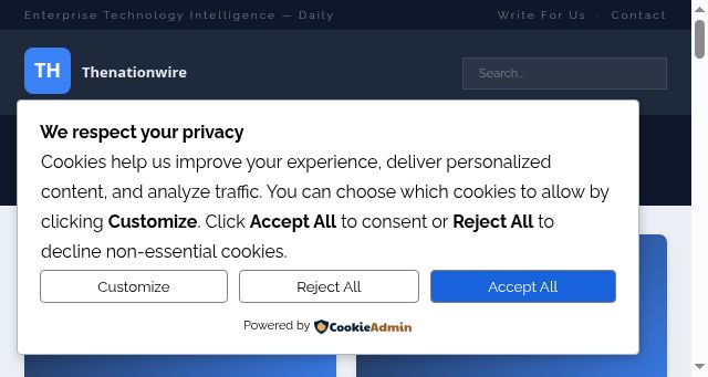 Screenshot of thenationwire.co.uk