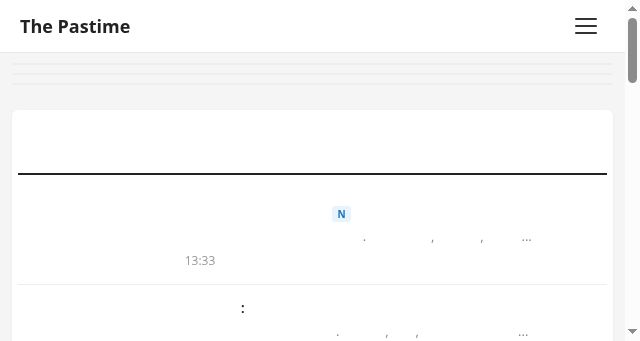 Screenshot of thepastime.net