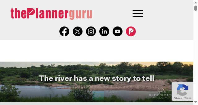 Screenshot of theplannerguru.co.za