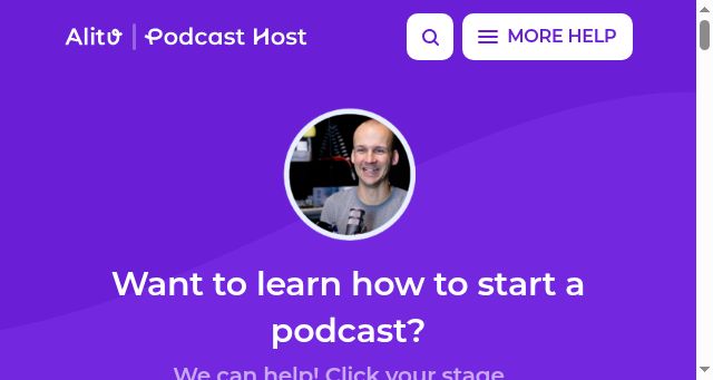 Screenshot of thepodcasthost.com