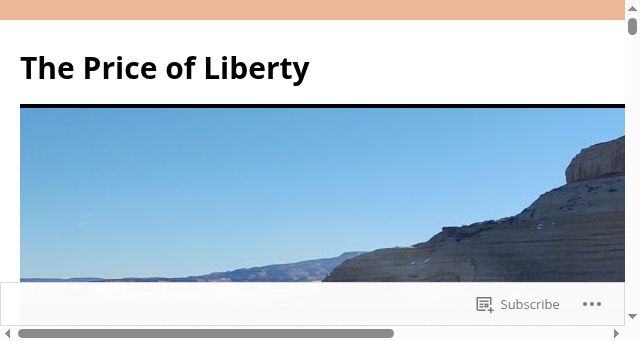 Screenshot of thepriceofliberty.org