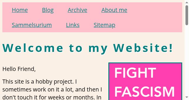 Screenshot of theresmiling.eu