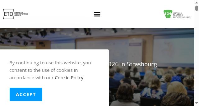 Screenshot of thermoforming-europe.org