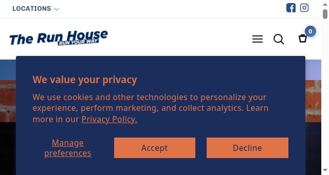 Screenshot of therunhouse.com
