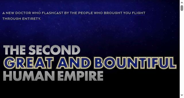 Screenshot of thesecondgreatandbountifulhumanempire.com