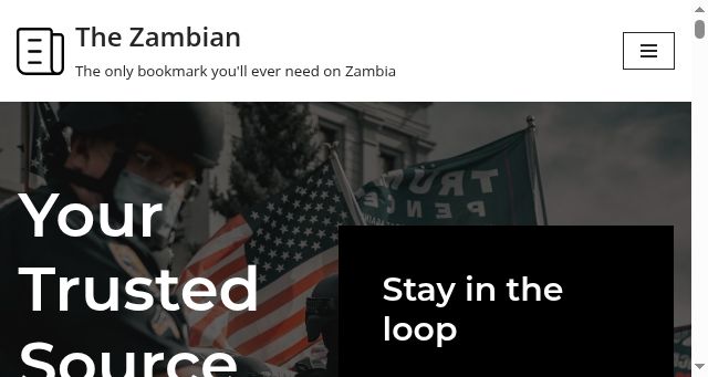 Screenshot of thezambian.com