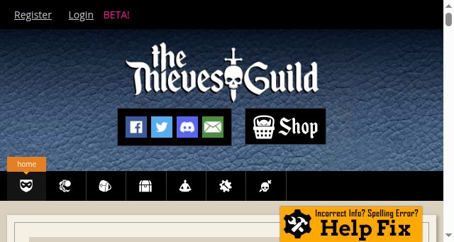 Screenshot of thievesguild.cc