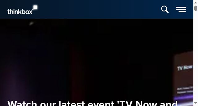 Screenshot of thinkbox.tv