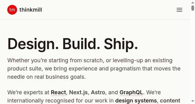 Screenshot of thinkmill.com.au