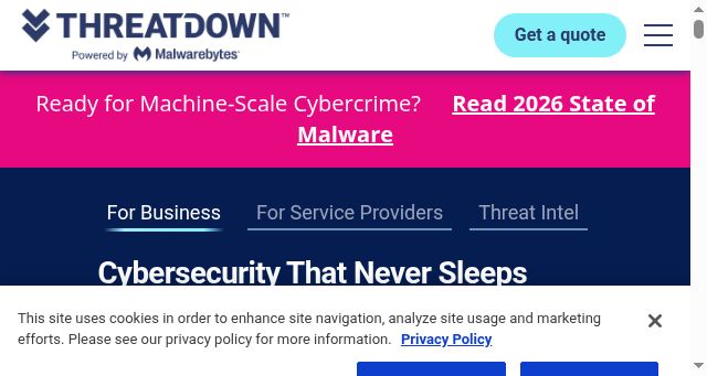 Screenshot of threatdown.com