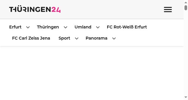 Screenshot of thueringen24.de