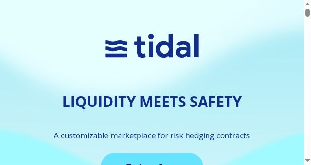 Screenshot of tidal.finance