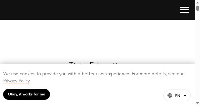 Screenshot of tilda.education