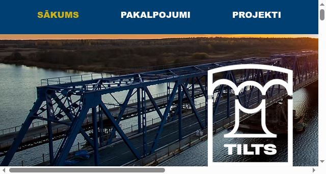 Screenshot of tilts.lv