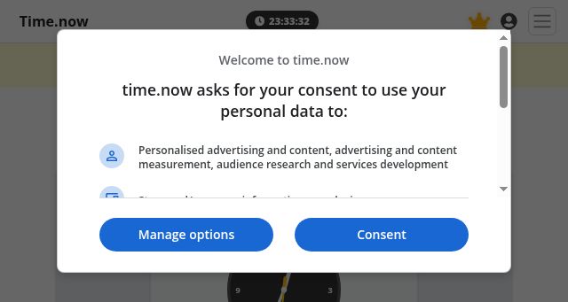 Screenshot of time.now