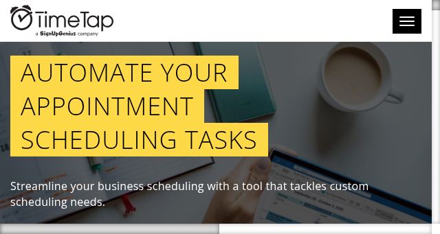 Screenshot of timetap.com