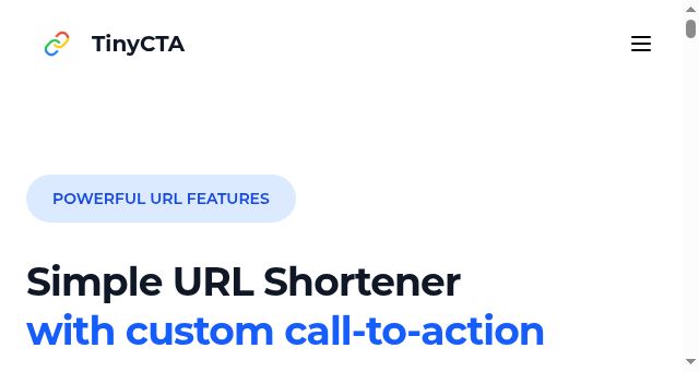 Screenshot of tinycta.com