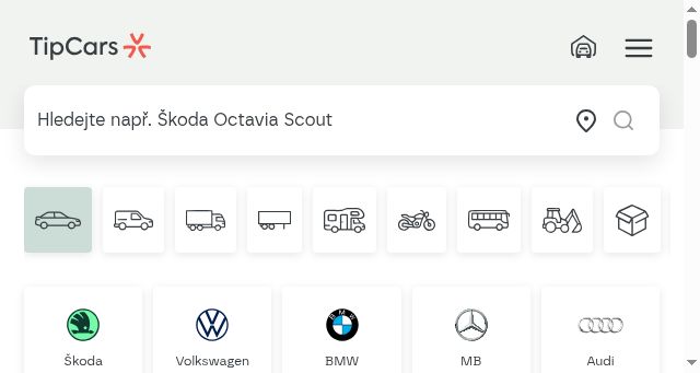 Screenshot of tipcars.com
