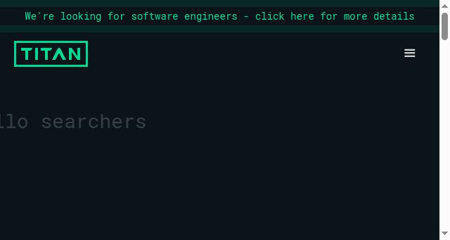 Screenshot of titanbuilder.xyz