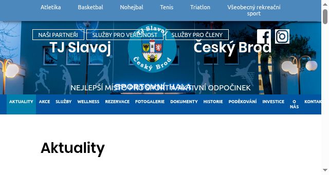 Screenshot of tjslavojcb.cz