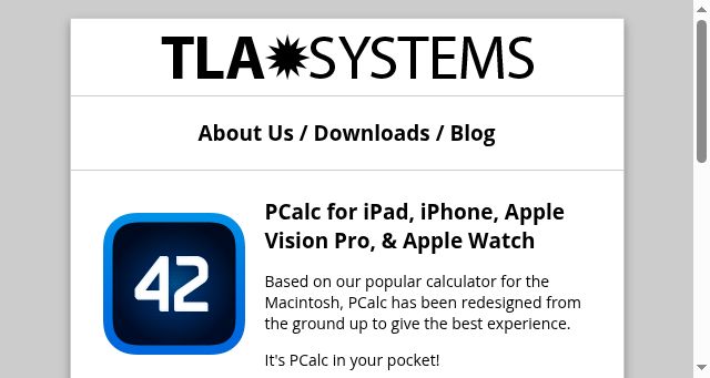 Screenshot of tla.systems