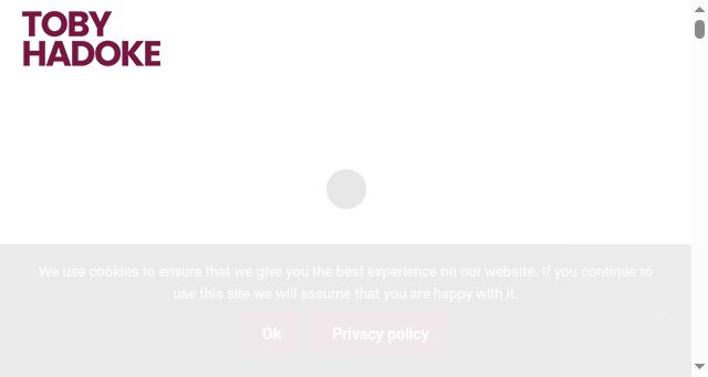 Screenshot of tobyhadoke.com