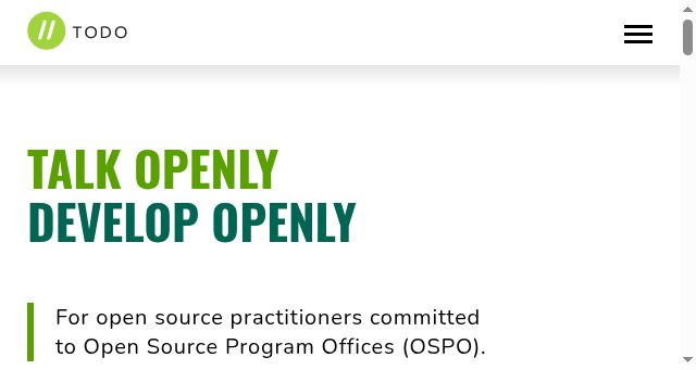 Screenshot of todogroup.org