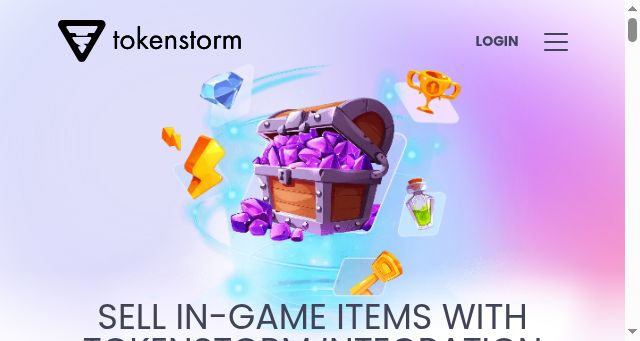 Screenshot of tokenstorm.com