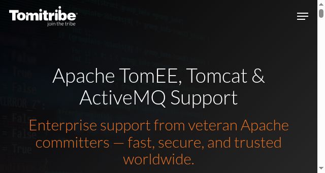 Screenshot of tomitribe.com