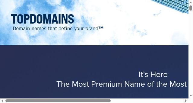 Screenshot of top.domains