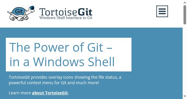 Screenshot of tortoisegit.org