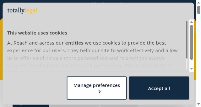 Screenshot of totallylegal.com