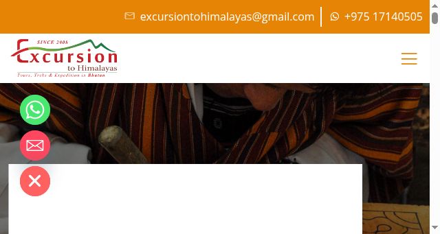 Screenshot of tourbhutan.travel