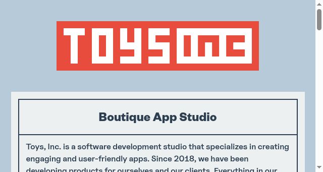 Screenshot of toysinc.com