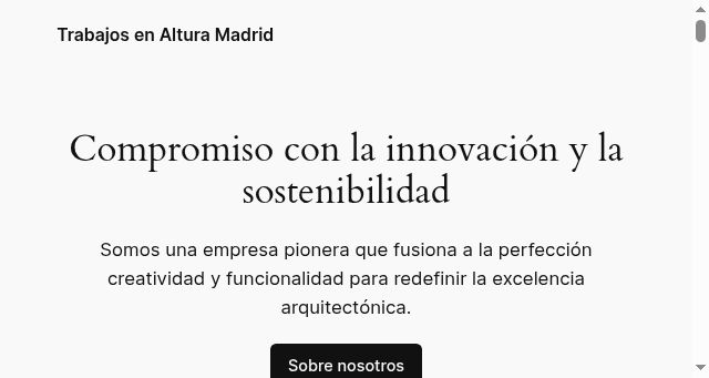 Screenshot of trabajosenalturamadrid.com