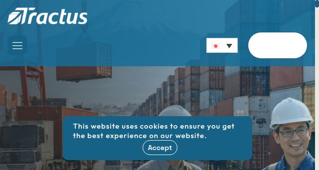 Screenshot of tractus.jp