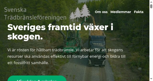 Screenshot of tradbransle.se