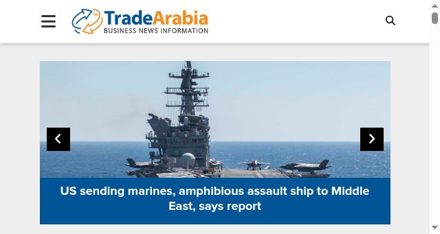 Screenshot of tradearabia.com