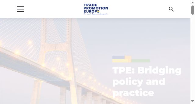 Screenshot of tradepromotioneurope.eu