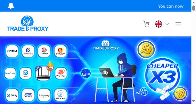 Screenshot of tradeproxy.net