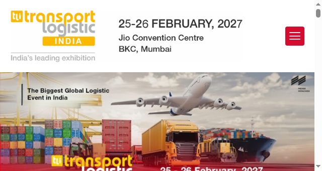 Screenshot of transportlogistic-india.com