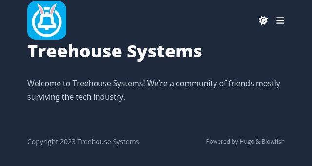 Screenshot of treehouse.systems