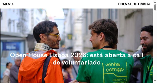 Screenshot of trienaldelisboa.com