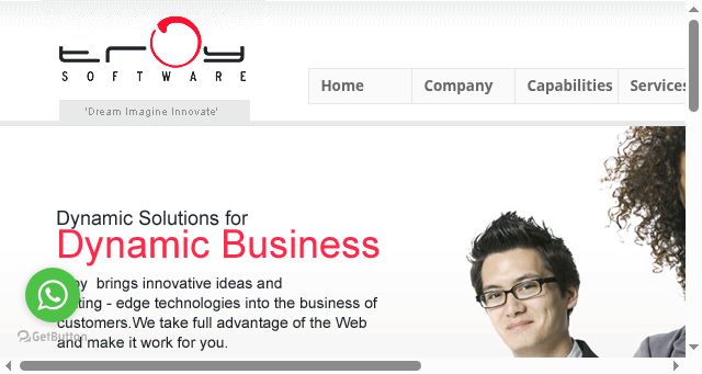 Screenshot of troy.co.in