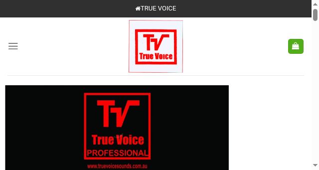 Screenshot of truevoicesounds.com.au